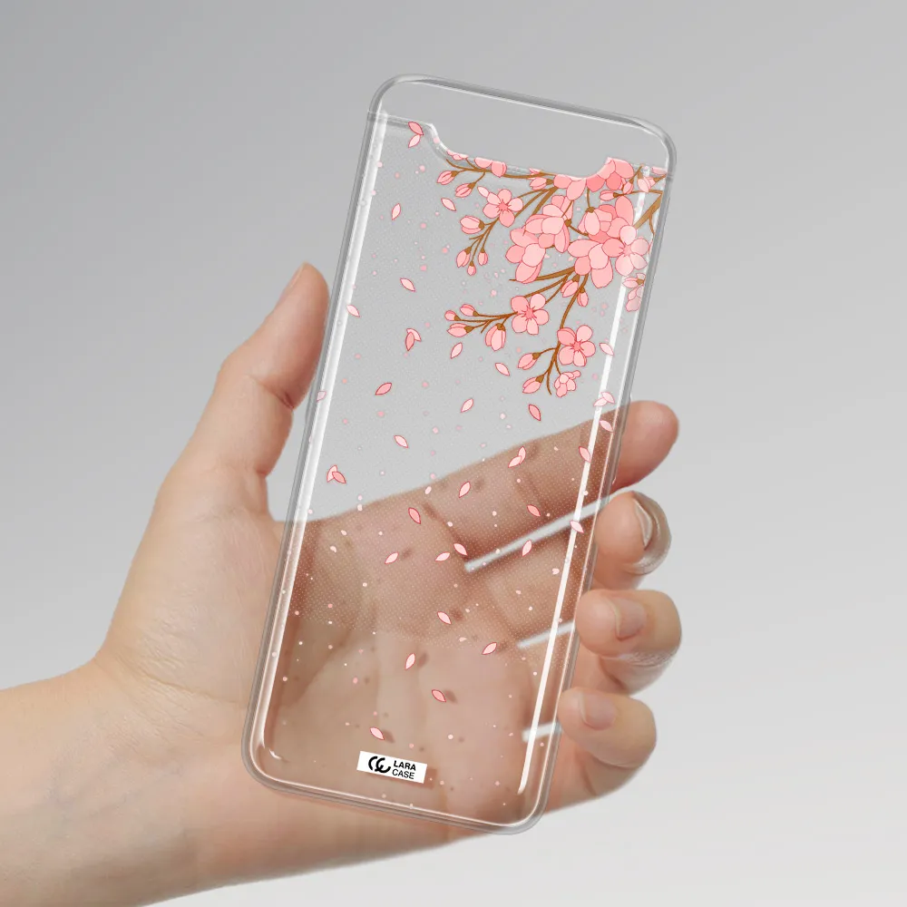 Sakura Fall Samsung A80 Clear TPU Case