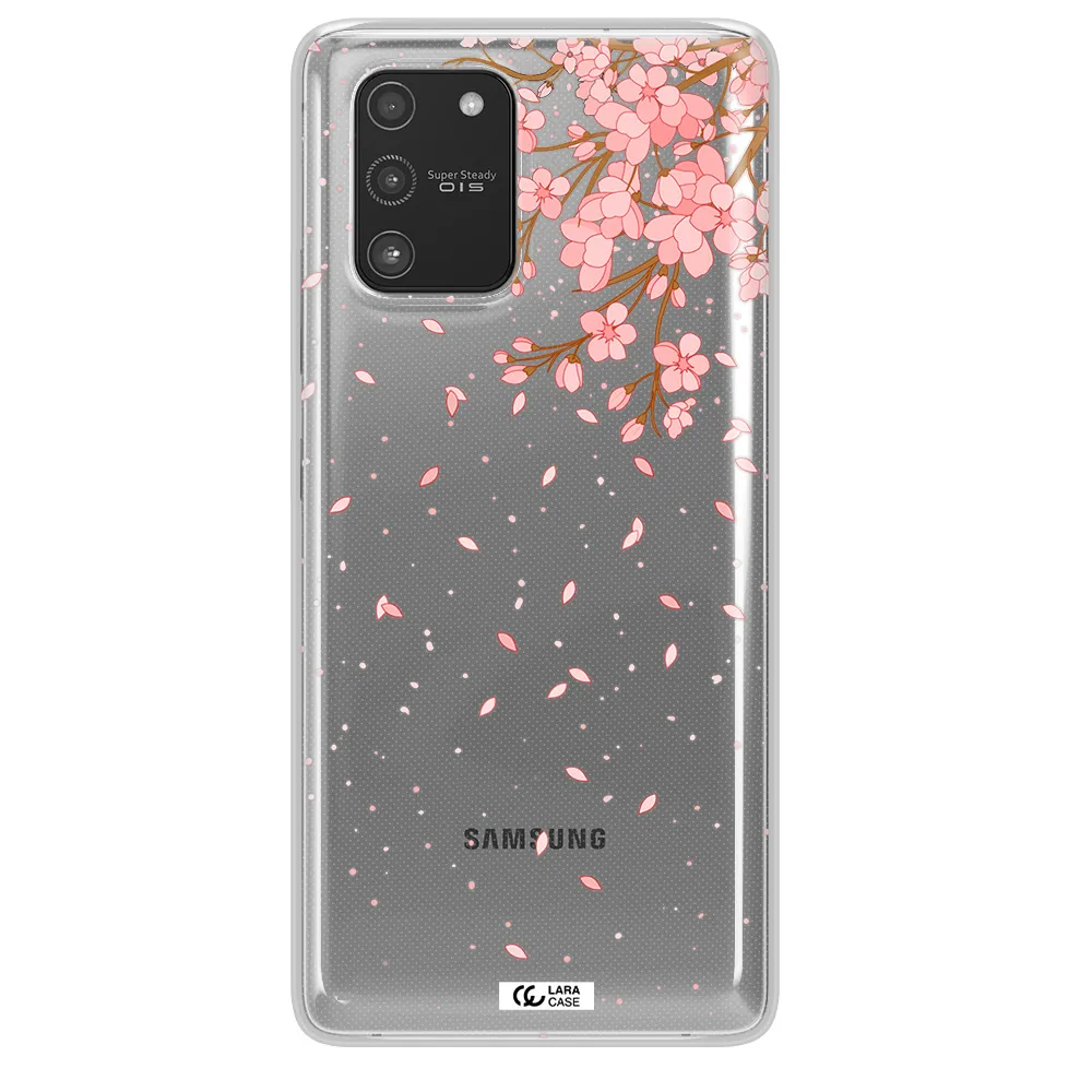 Sakura Fall Samsung A91 Clear TPU Case