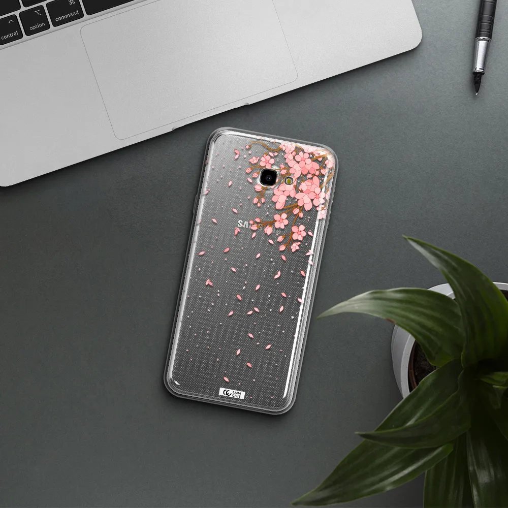 Sakura Fall Samsung J4 Plus Clear TPU Case