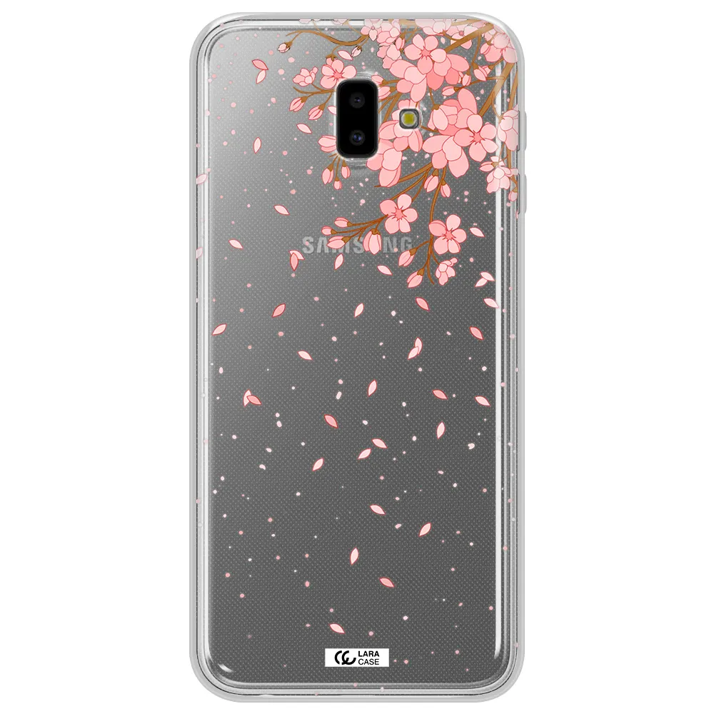 Sakura Fall Samsung J6 Plus Clear TPU Case