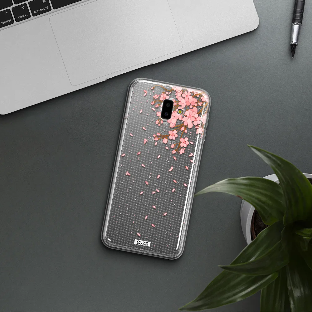 Sakura Fall Samsung J6 Plus Clear TPU Case