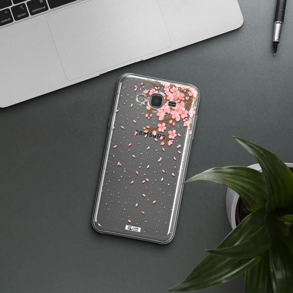 Sakura Fall Samsung J7 Core Clear TPU Case