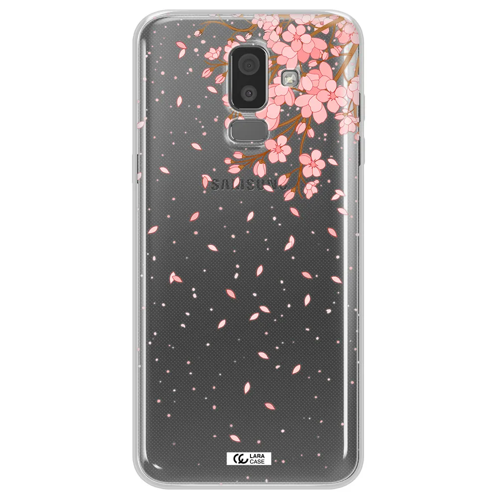 Sakura Fall Samsung J8 Clear TPU Case