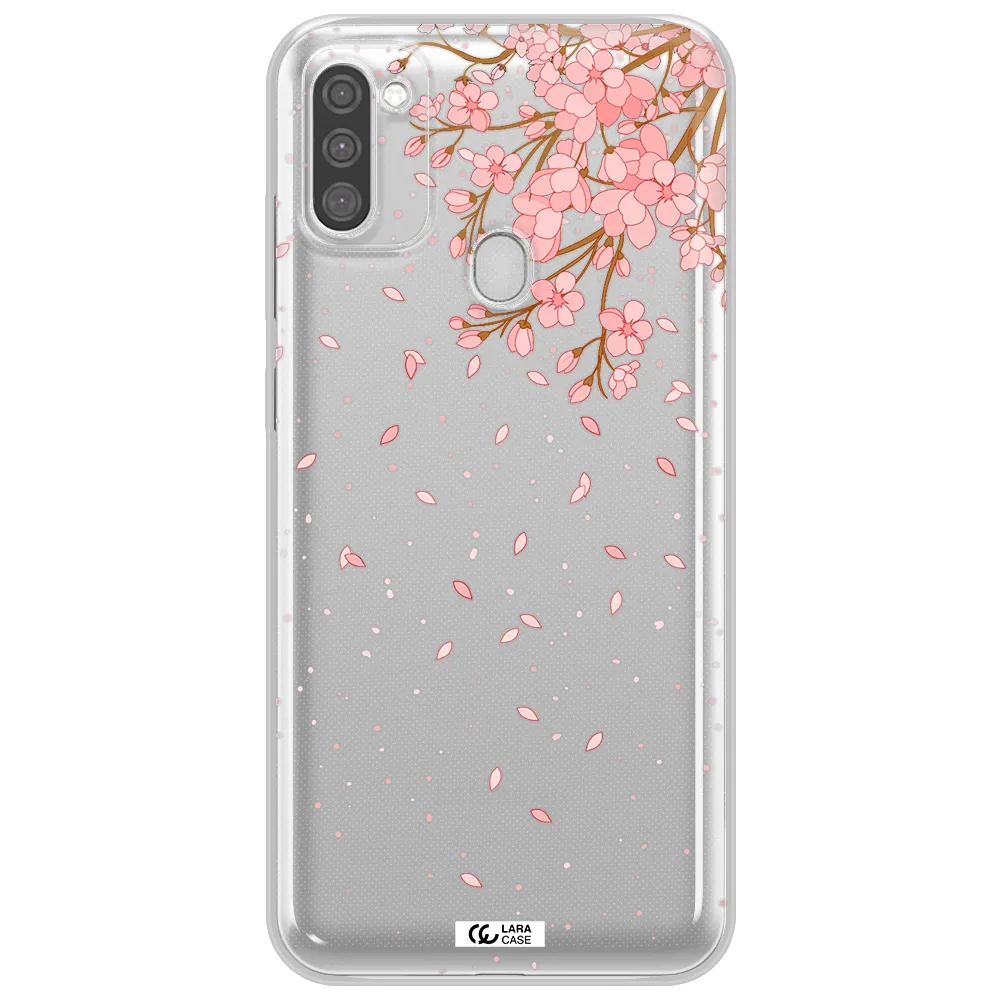 Sakura Fall Samsung M11 Clear TPU Case