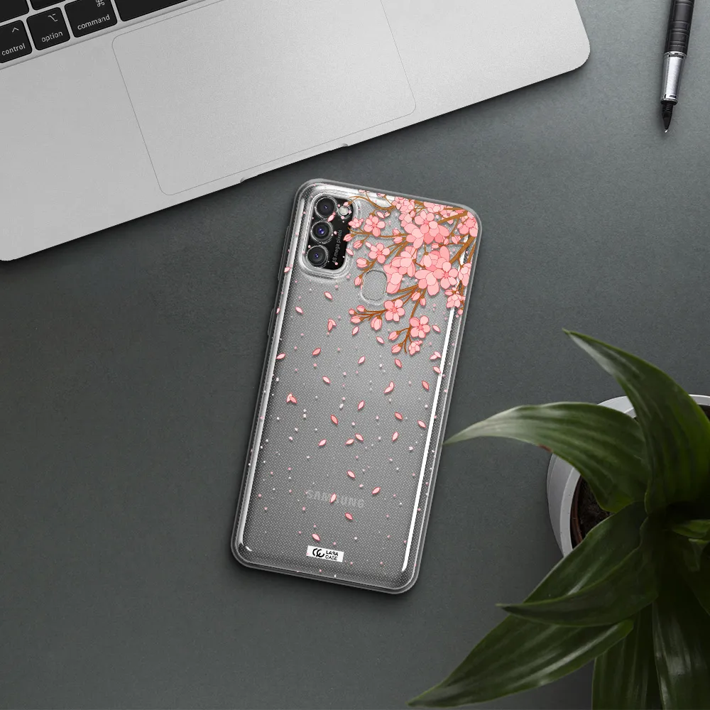Sakura Fall Samsung M30S Clear TPU Case
