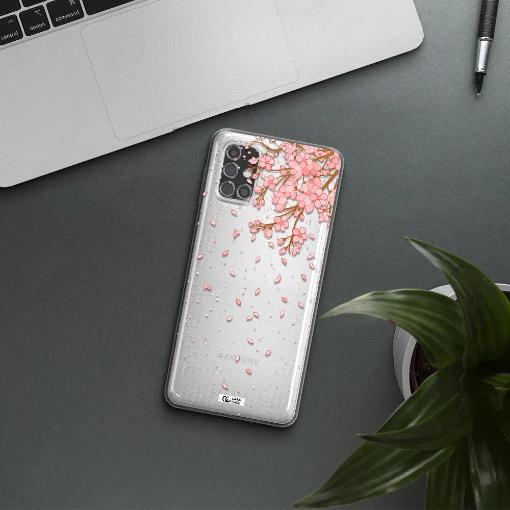 Sakura Fall Samsung M31S Clear TPU Case