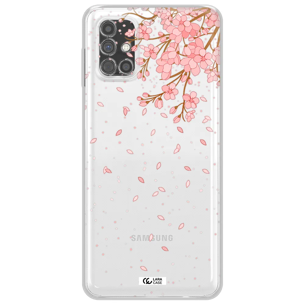 Sakura Fall Samsung M51 Clear TPU Case