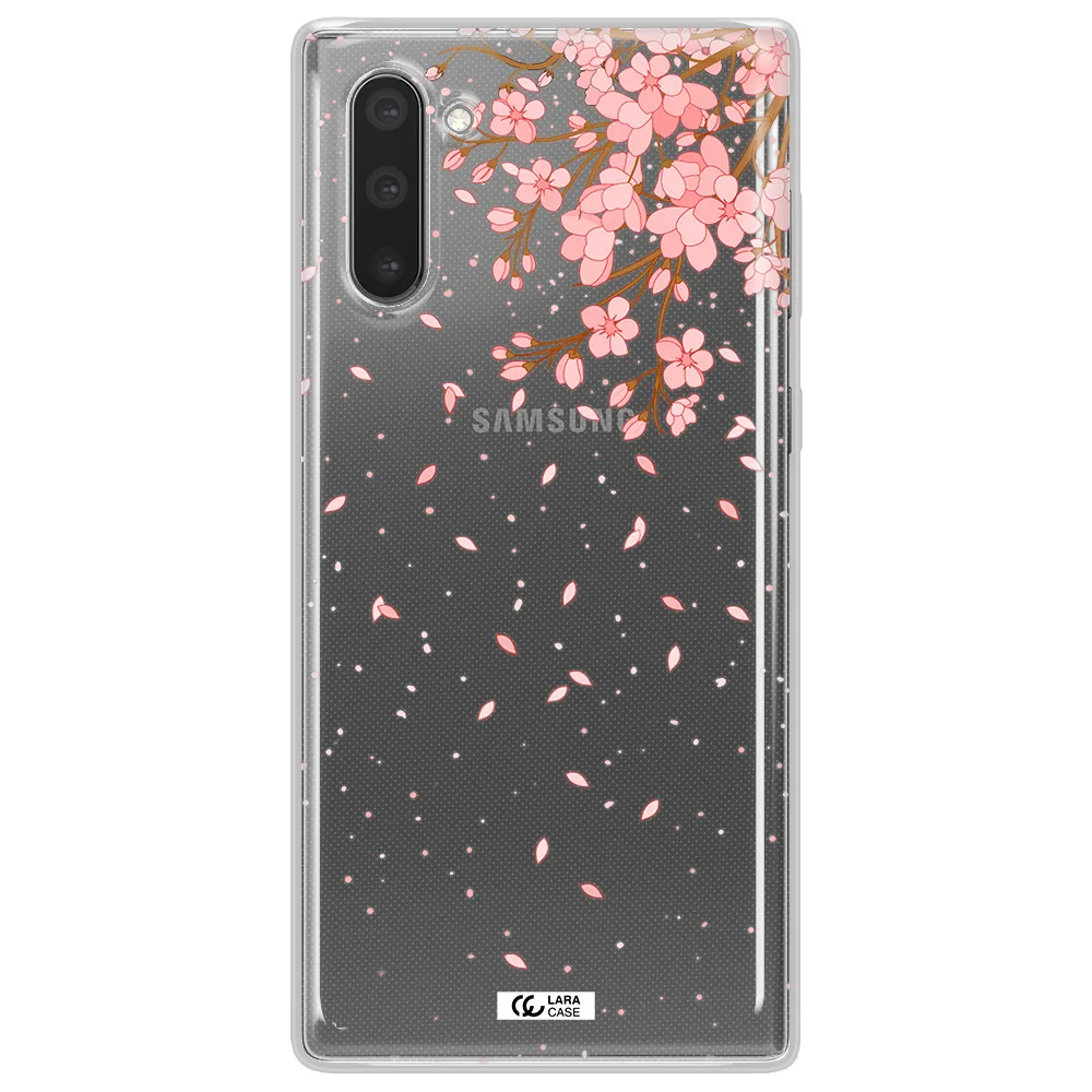 Sakura Fall Samsung Note 10 Clear TPU Case