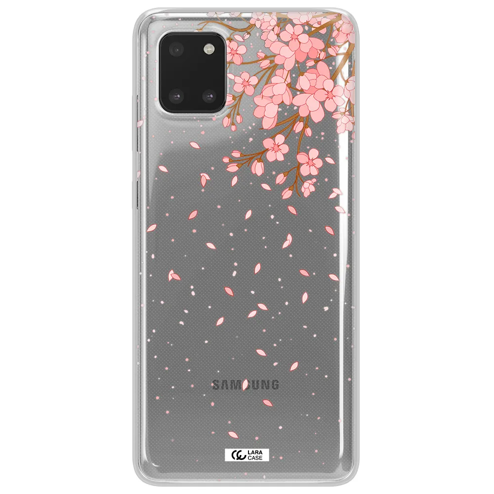 Sakura Fall Samsung Note 10 Lite Clear TPU Case