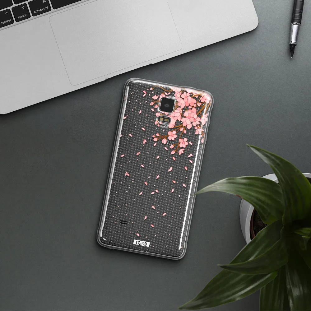 Sakura Fall Samsung Note 4 Clear TPU Case