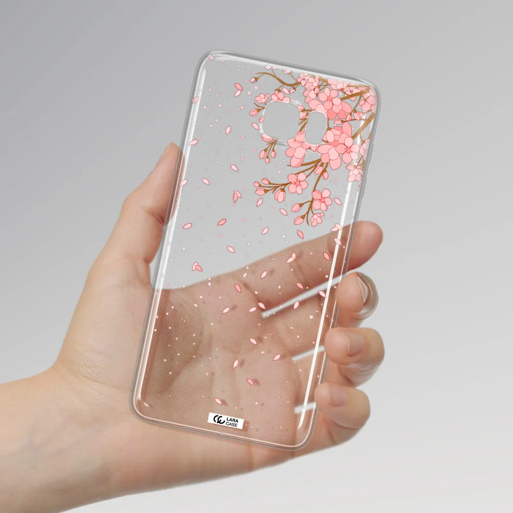 Sakura Fall Samsung Note 5 Clear TPU Case