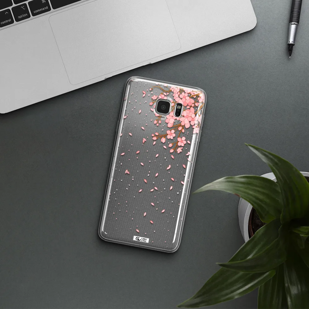 Sakura Fall Samsung Note 5 Clear TPU Case