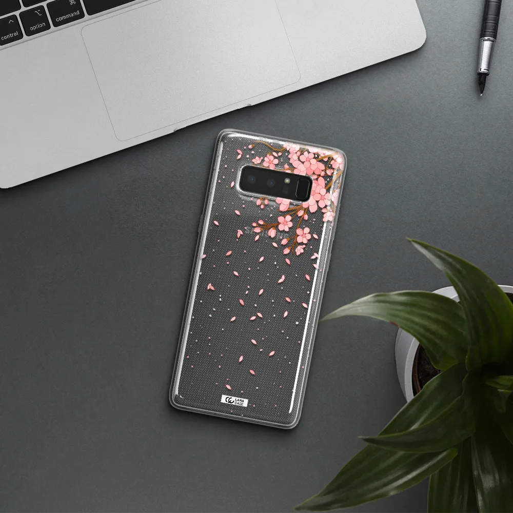 Sakura Fall Samsung Note 8 Clear TPU Case