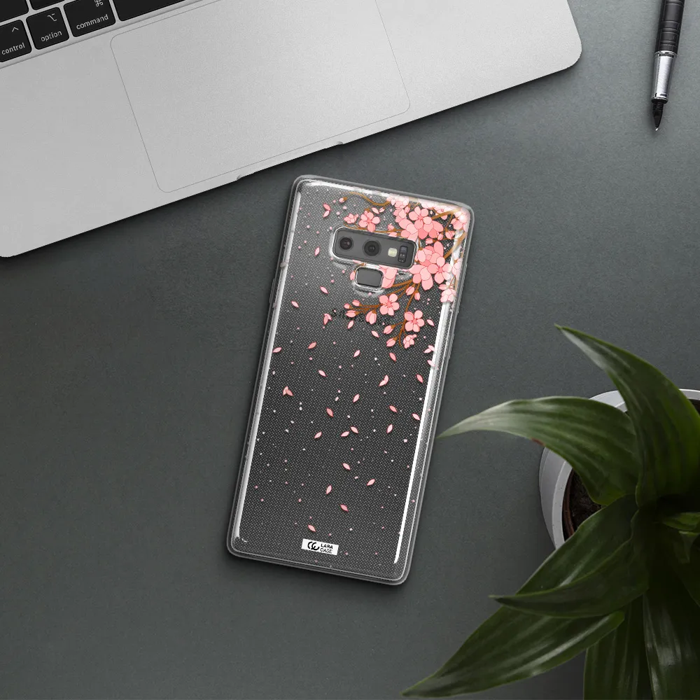 Sakura Fall Samsung Note 9 Clear TPU Case