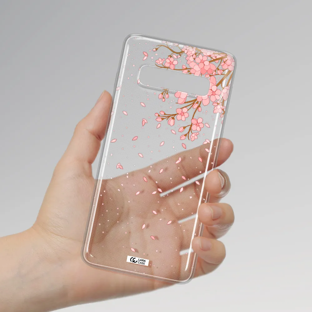 Sakura Fall Samsung S10 Clear TPU Case
