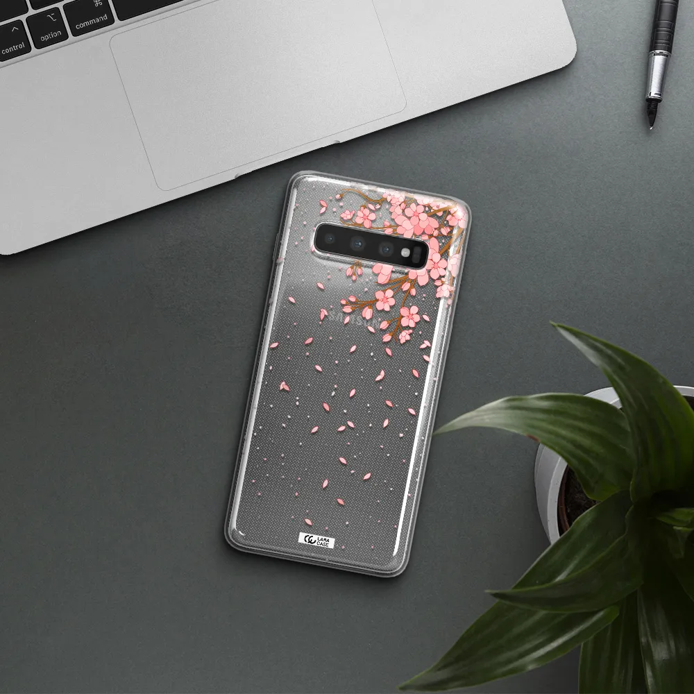 Sakura Fall Samsung S10 Clear TPU Case