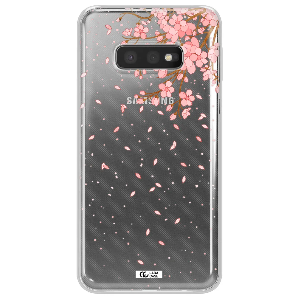 Sakura Fall Samsung S10e Clear TPU Case