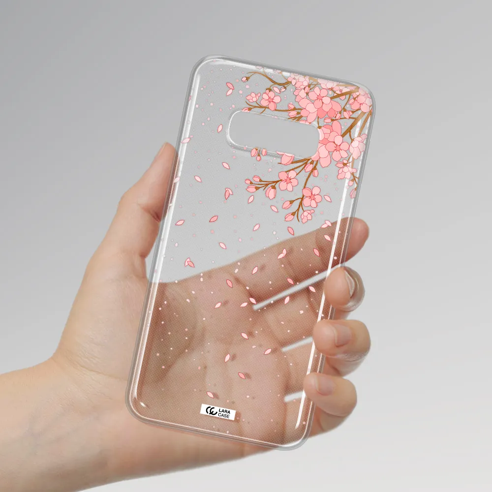 Sakura Fall Samsung S10e Clear TPU Case