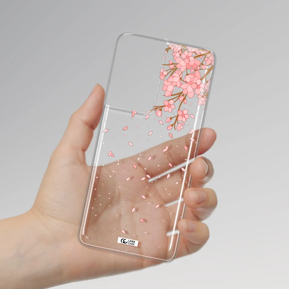 Sakura Fall Samsung S21 Ultra Clear TPU Case