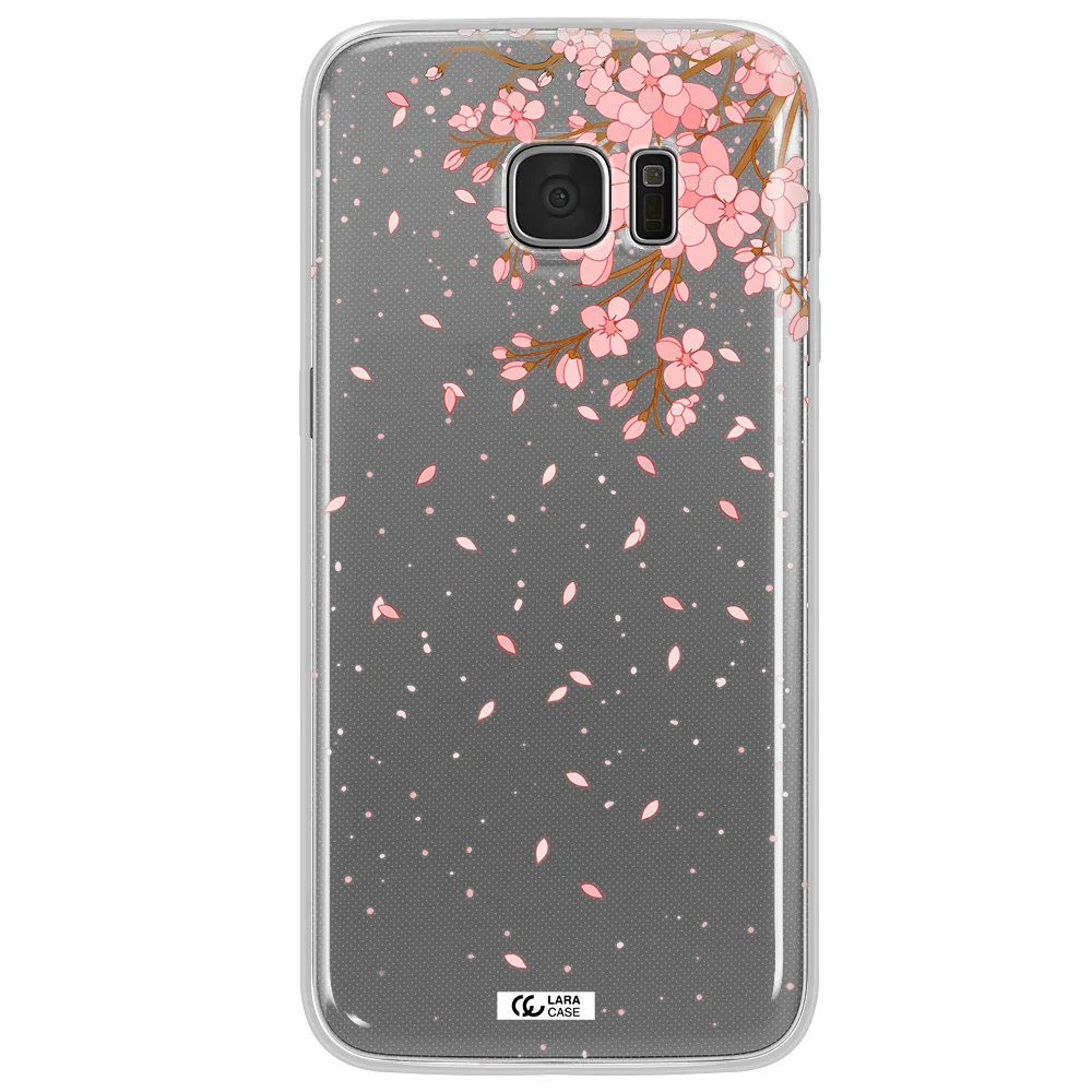 Sakura Fall Samsung S7 Edge Clear TPU Case