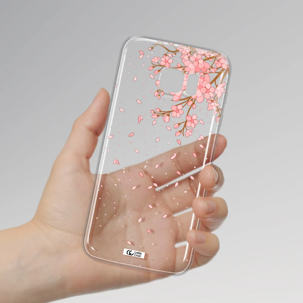 Sakura Fall Samsung S7 Edge Clear TPU Case