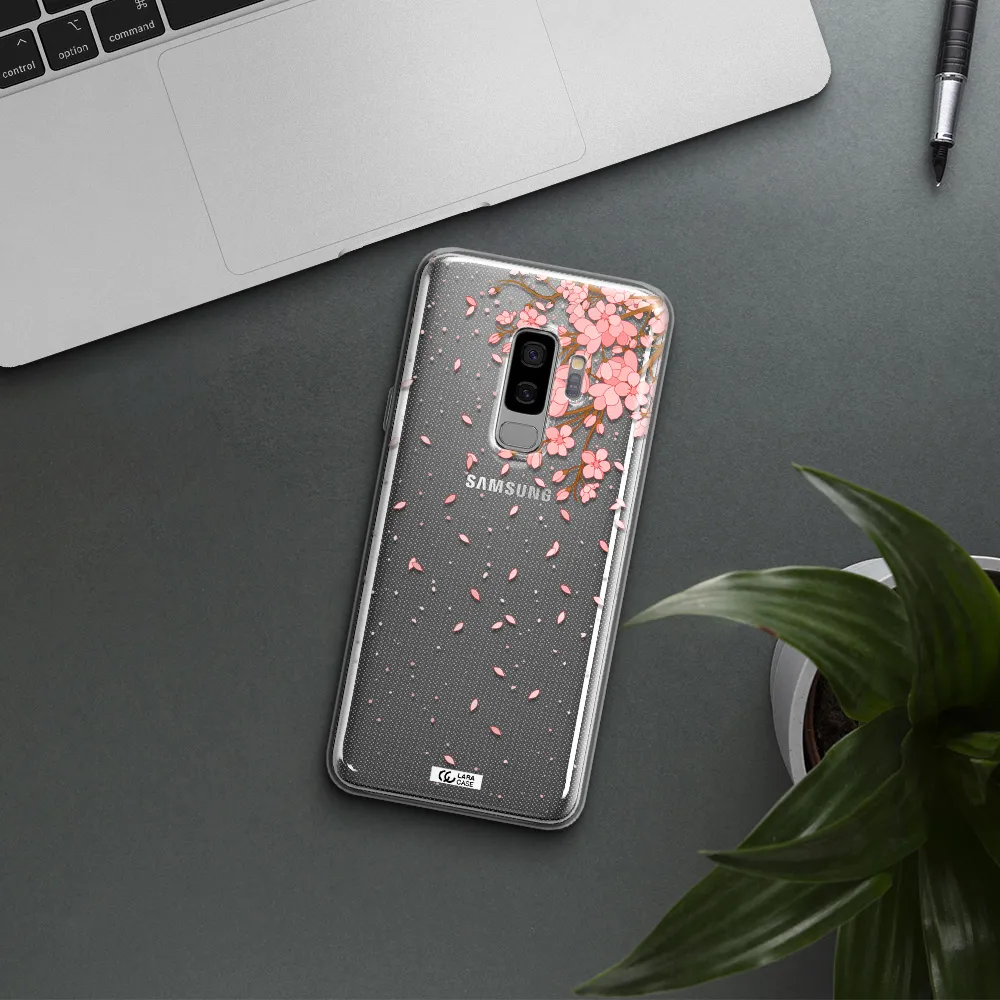Sakura Fall Samsung S9 Plus Clear TPU Case