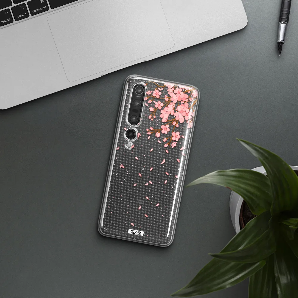 Sakura Fall Xiaomi Mi 10 Pro Clear TPU Case