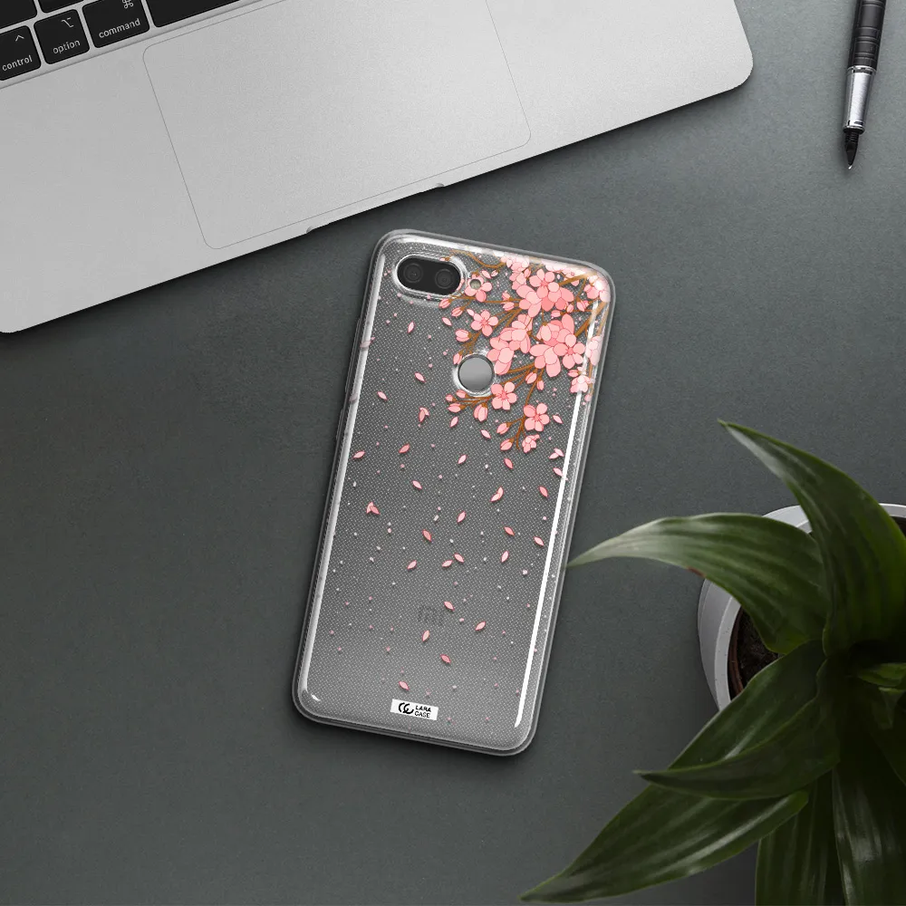 Sakura Fall Xiaomi Mi 8 Lite Clear TPU Case