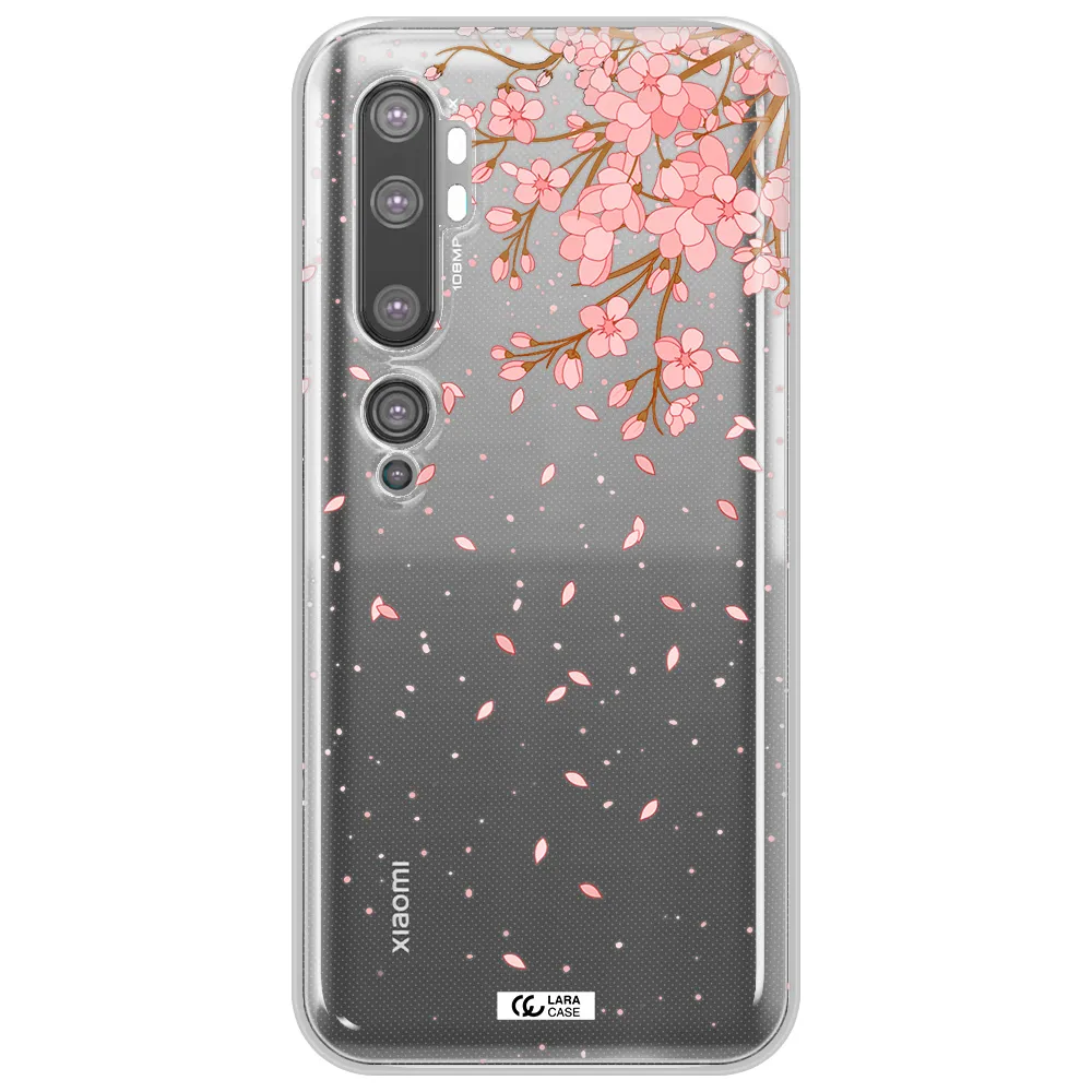 Sakura Fall Xiaomi Mi Note 10 Clear TPU Case