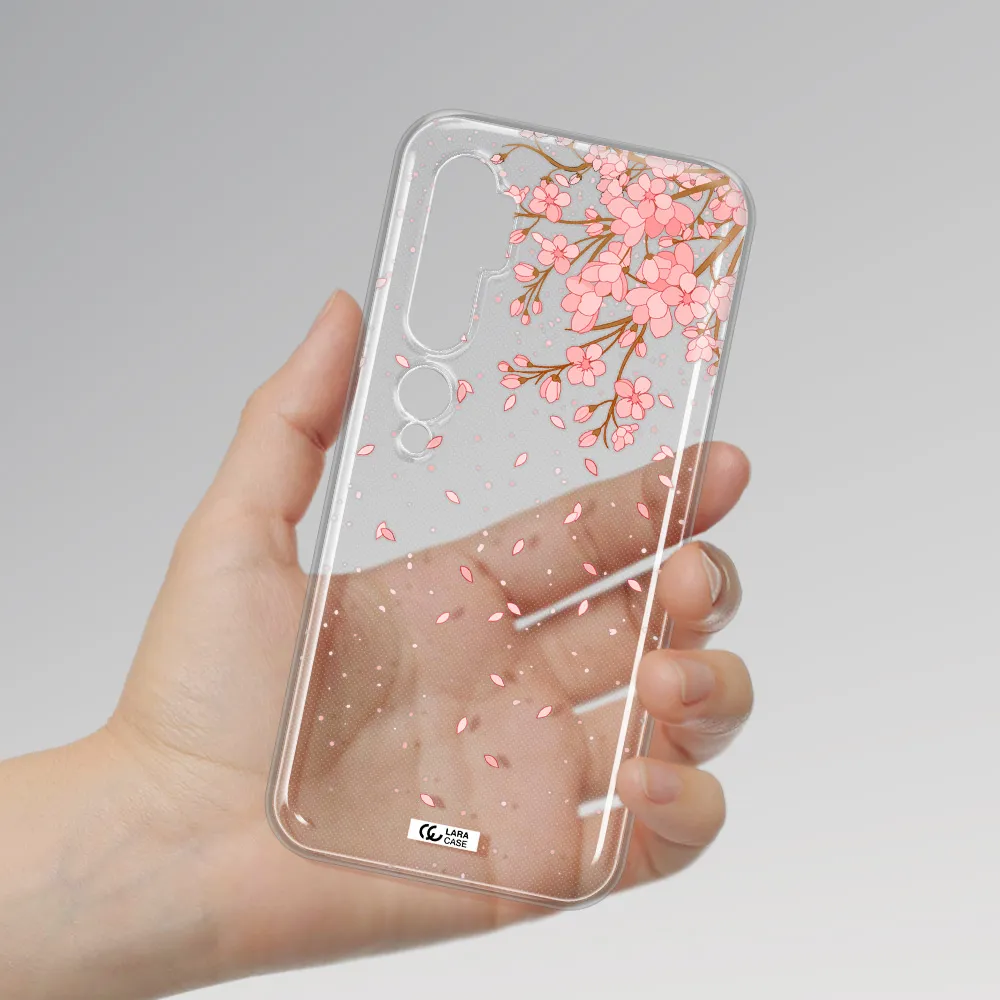 Sakura Fall Xiaomi Mi Note 10 Clear TPU Case