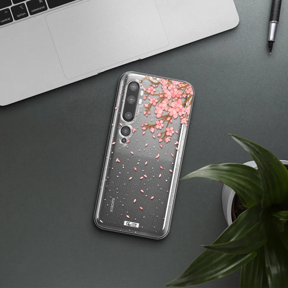 Sakura Fall Xiaomi Mi Note 10 Clear TPU Case