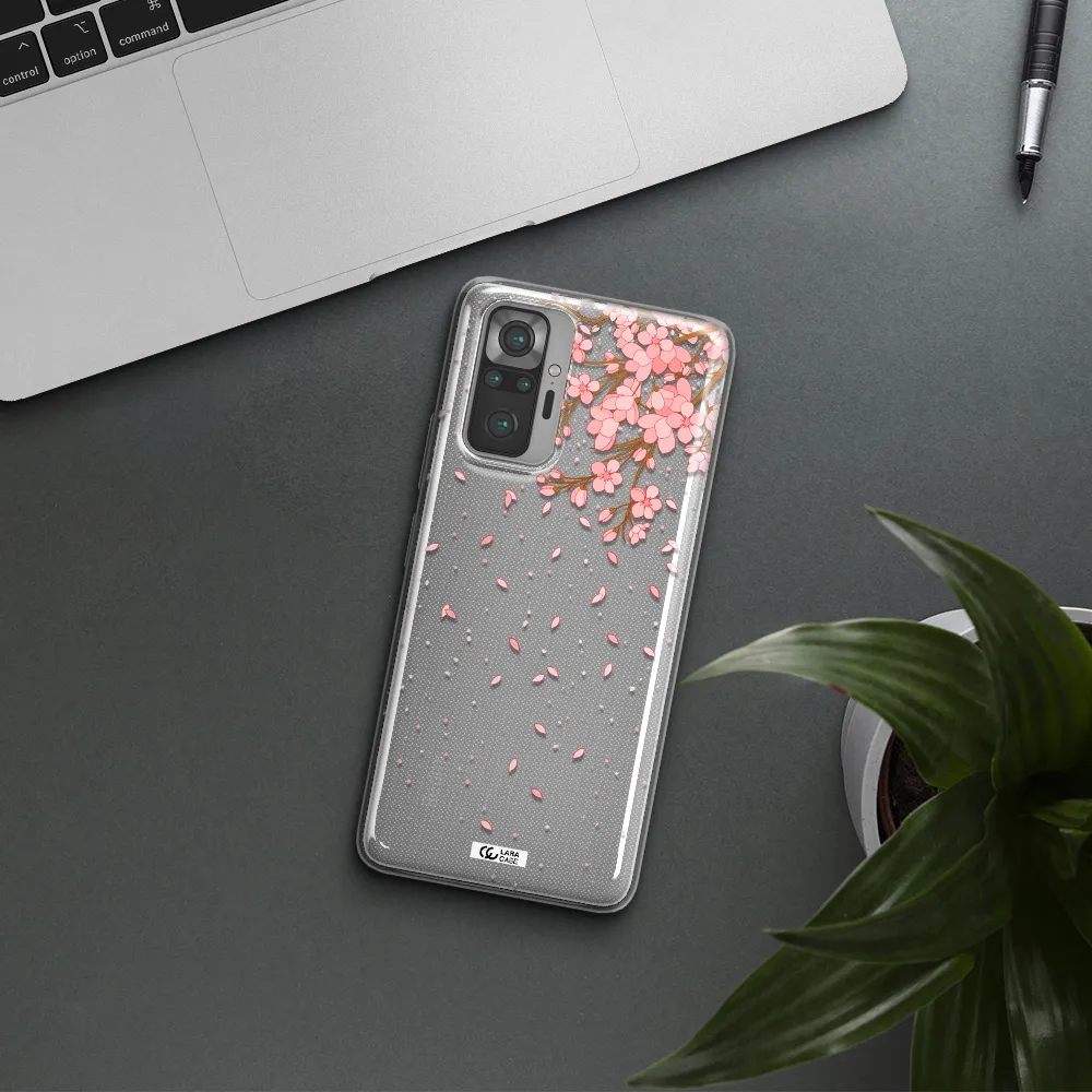 Sakura Fall Xiaomi Note 10 Pro Clear TPU Case
