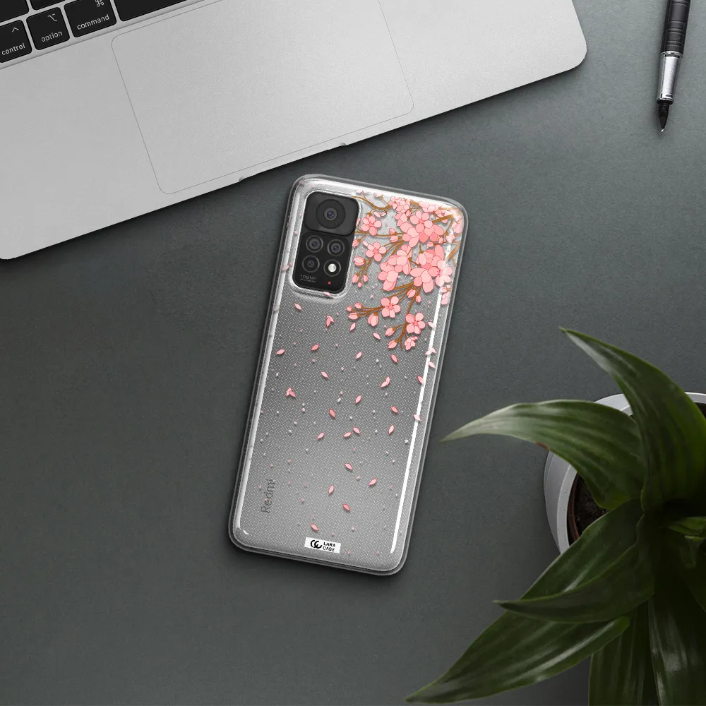 Sakura Fall Xiaomi Note 11 Pro Clear TPU Case