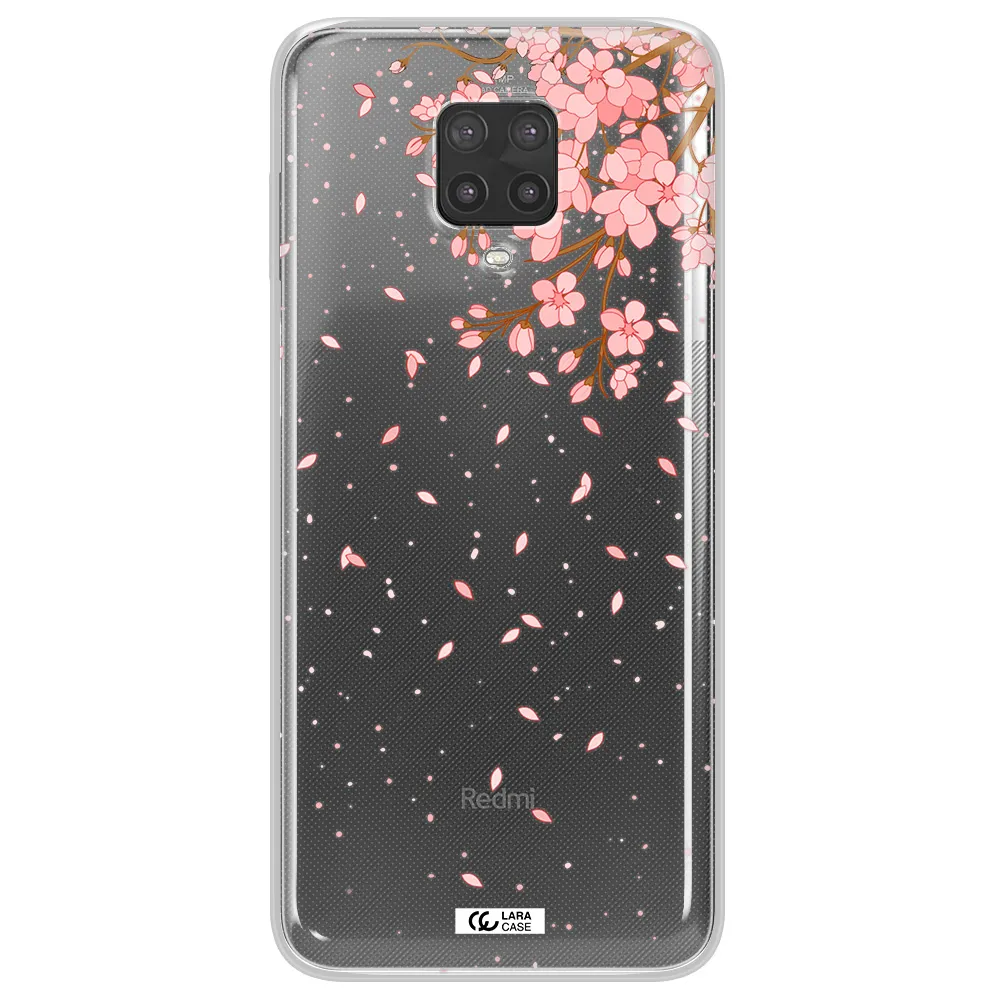 Sakura Fall Xiaomi Note 9 Pro Clear TPU Case