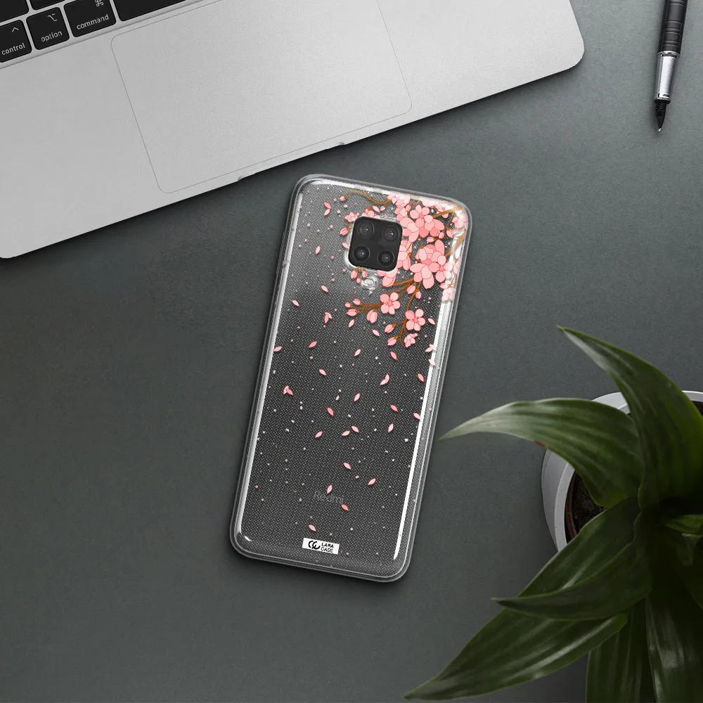 Sakura Fall Xiaomi Note 9 Pro Clear TPU Case