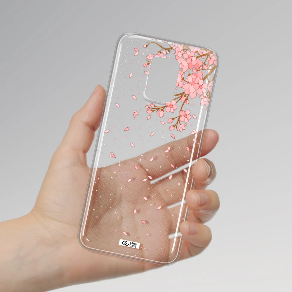 Sakura Fall Xiaomi Note 9S Clear TPU Case