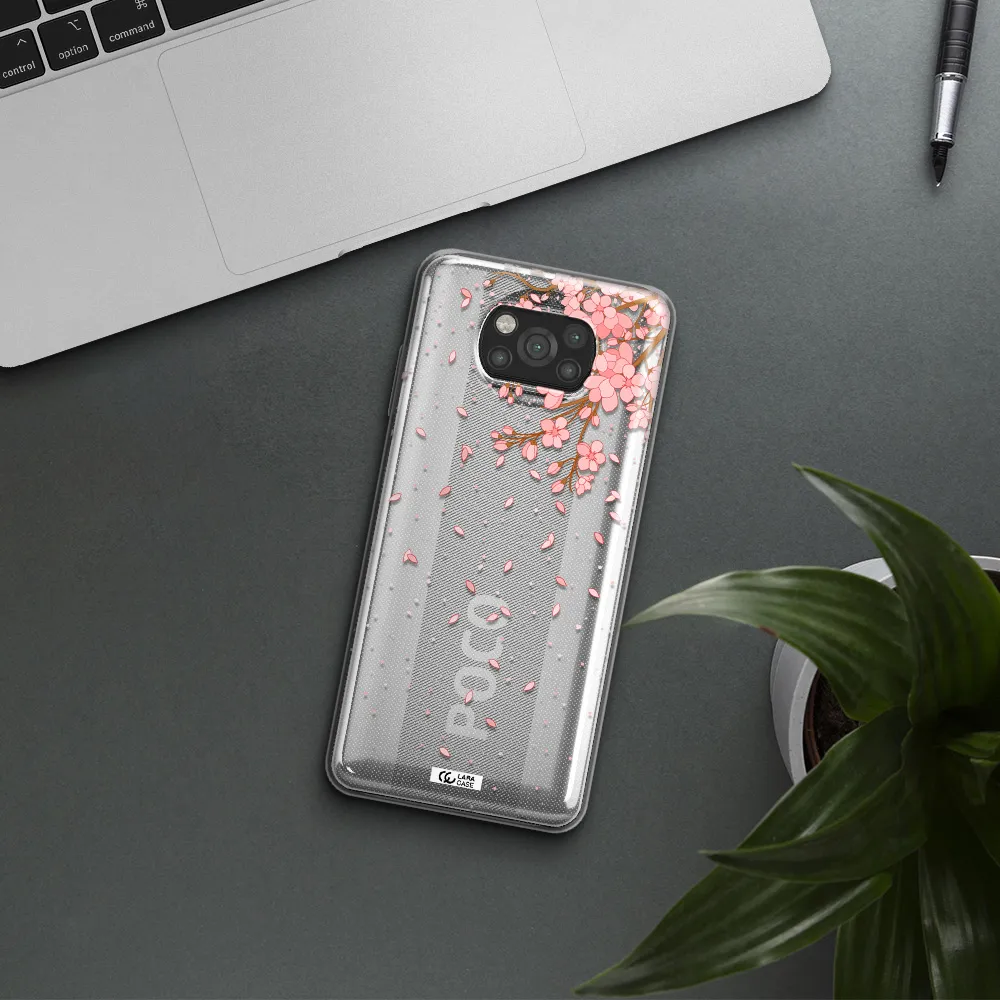 Sakura Fall Xiaomi Poco X3 Clear TPU Case