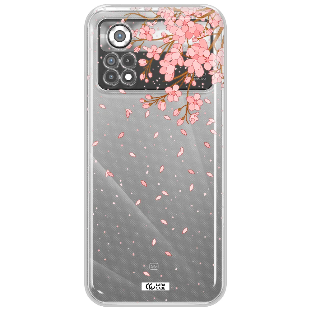 Sakura Fall Xiaomi Poco X4 Pro Clear TPU Case