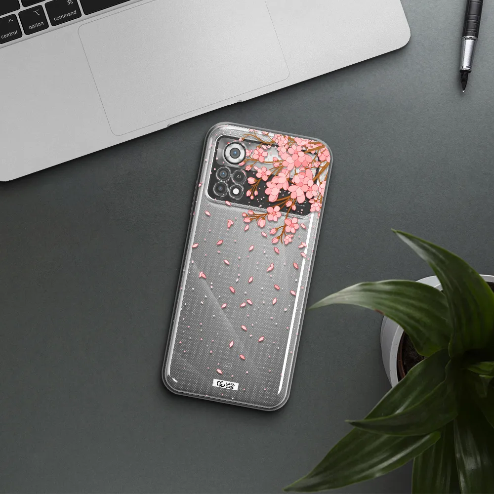 Sakura Fall Xiaomi Poco X4 Pro Clear TPU Case