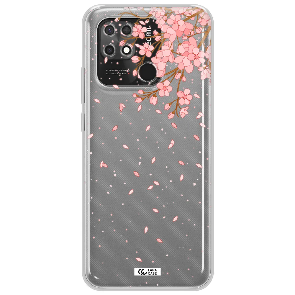 Sakura Fall Xiaomi Redmi 10C Clear TPU Case