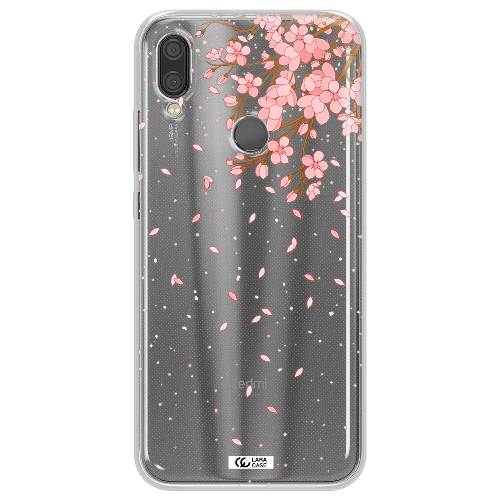 Sakura Fall Xiaomi Redmi Note 7 Clear TPU Case