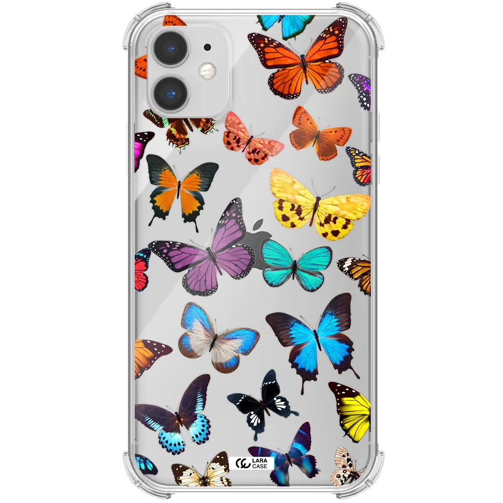 Colorful Butterflies Apple iPhone 11 Clear PC Case
