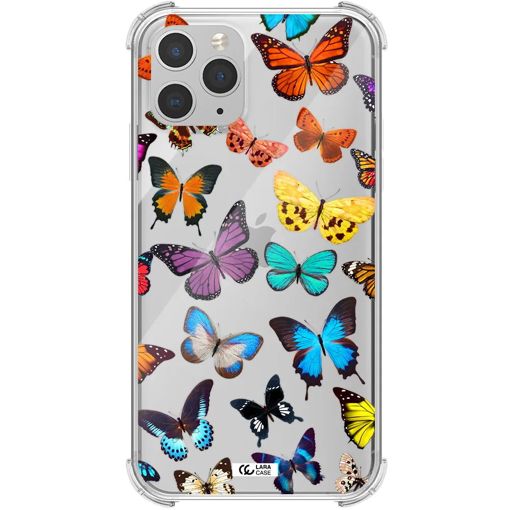 Colorful Butterflies Apple iPhone 11 pro Clear PC Case