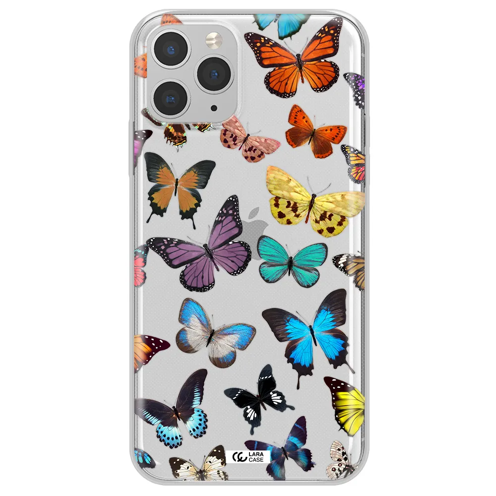 Colorful Butterflies Apple iPhone 11 pro Clear TPU Case