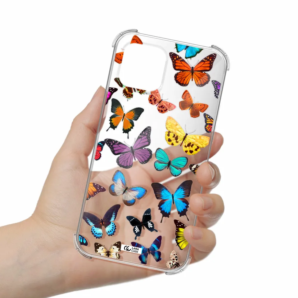 Colorful Butterflies Apple iPhone 12 mini Clear PC Case