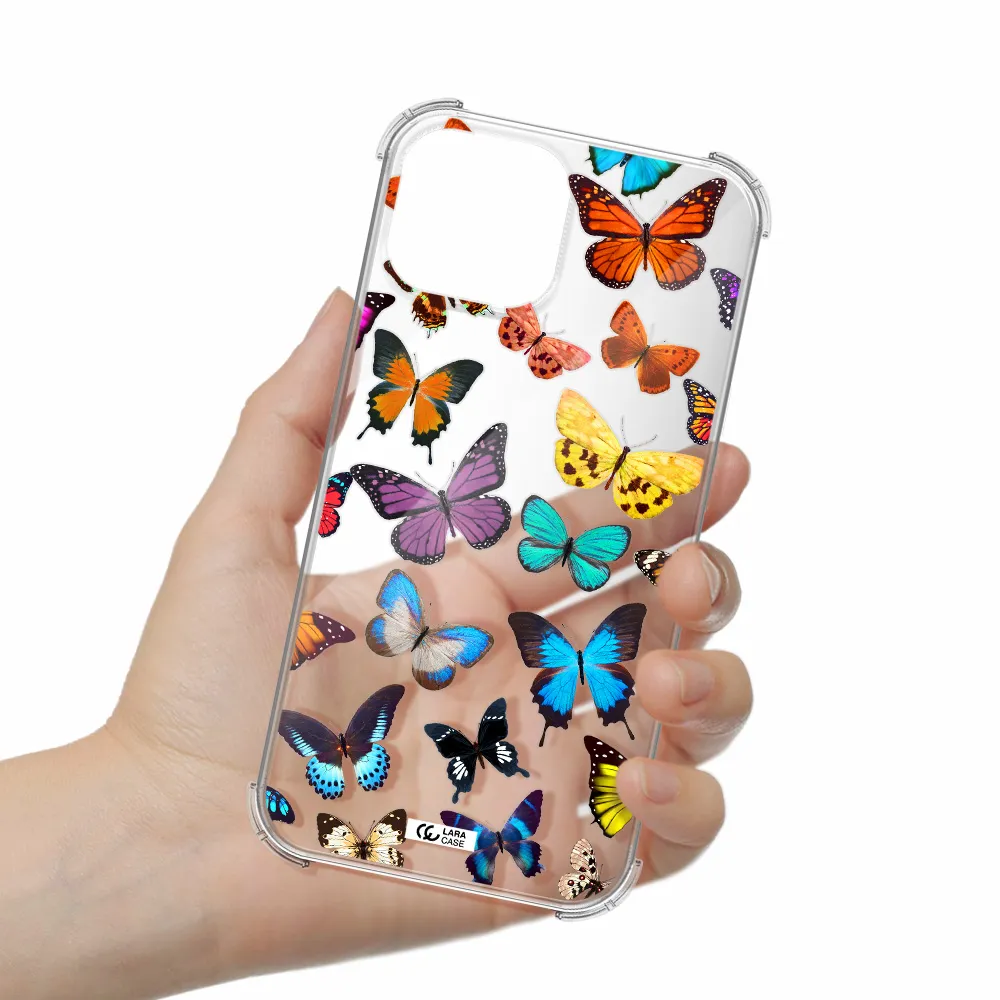 Colorful Butterflies Apple iPhone 13 mini Clear PC Case
