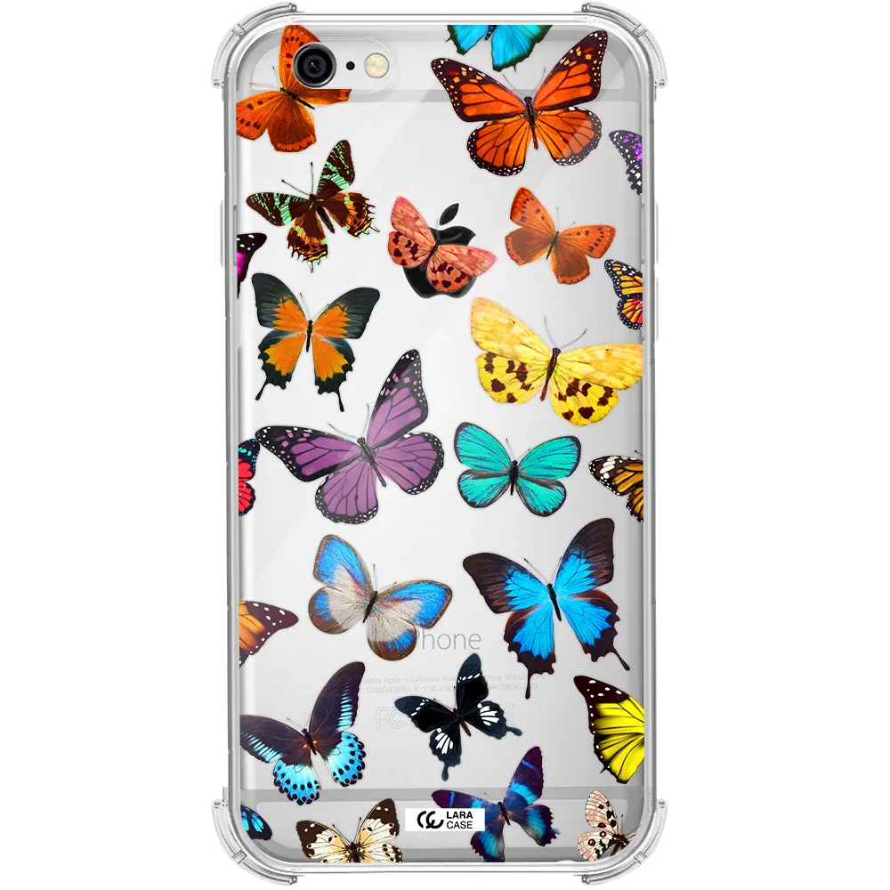 Colorful Butterflies Apple iPhone 6 Clear PC Case