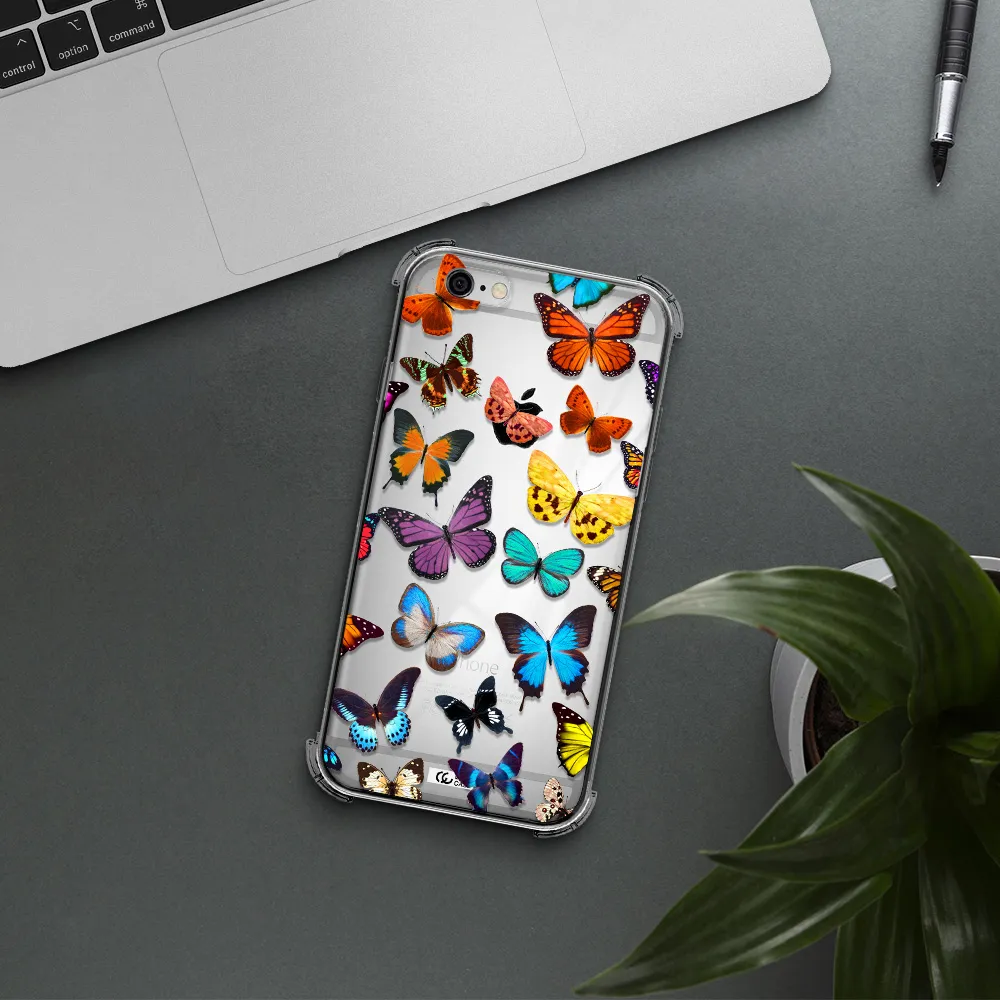 Colorful Butterflies Apple iPhone 6 Clear PC Case