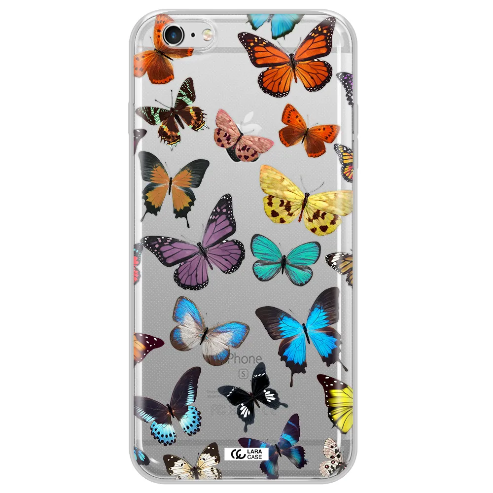 Colorful Butterflies Apple iPhone 6 s plus Clear TPU Case