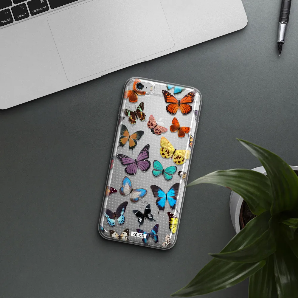 Colorful Butterflies Apple iPhone 6 s plus Clear TPU Case
